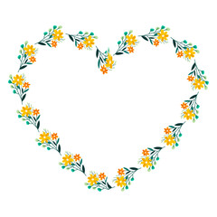 vector hand drawn hearts border and frame