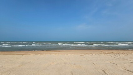 blue sky at sea beach, Thailand, seascape, seaside, Escape