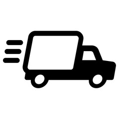 fast delivery icon, simple vector design