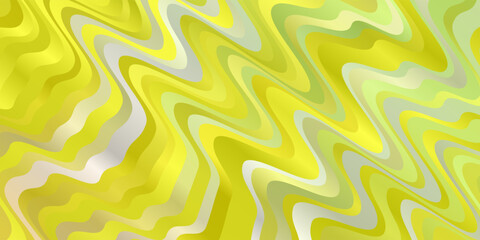 Light Green, Yellow vector pattern with wry lines.