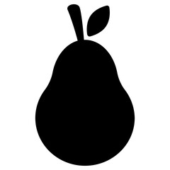 pear fruit icon, simple vector design