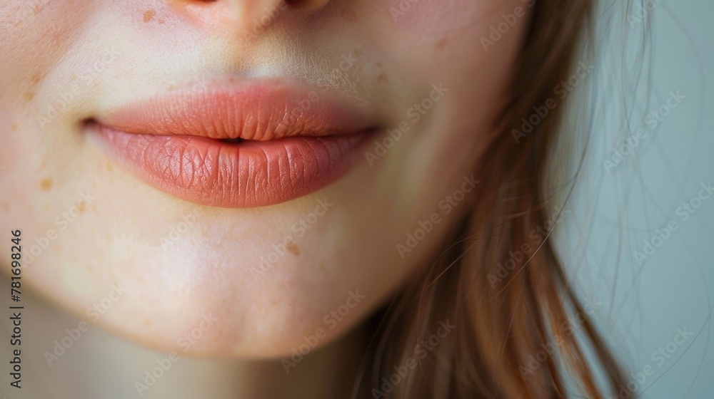 Aufkleber a soft sigh escaping from between slightly parted lips signifying contentment. .