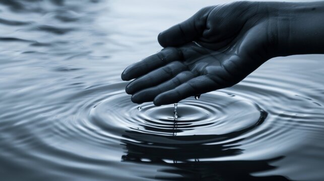 The touch of a gentle hand wiping away trails of tears offering comfort in a sea of sorrow. .