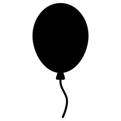 birthday balloon icon, simple vector design