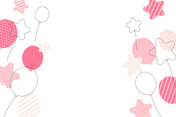 お祝い　風船　フレーム