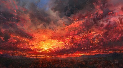 Fototapeta premium sunset generative ai