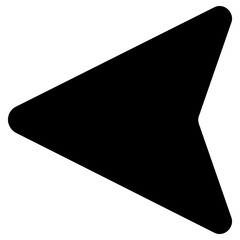 arrow position icon, simple vector design