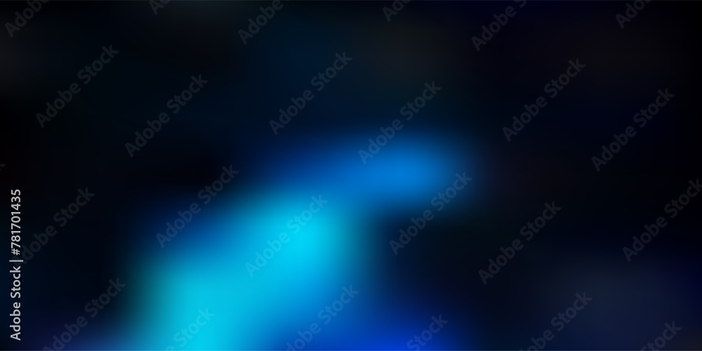 Wall mural Dark blue vector blur template.