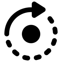 rotate icon, simple vector design