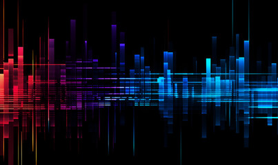 Contemporary Glitchcore Thin Digital Lines for Web Design