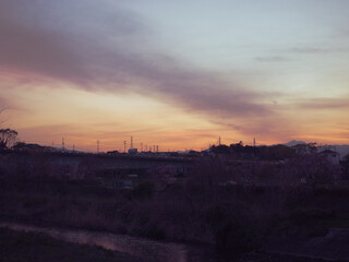 夕暮れ　sunset
