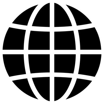 world icon, simple vector design