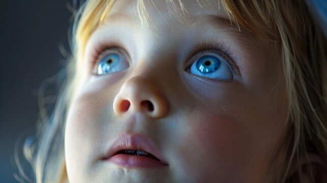 A child eagerly watching a silent speaker with wideeyed curiosity and wonder representing the impact and influence that these interpreters have on those around them. .