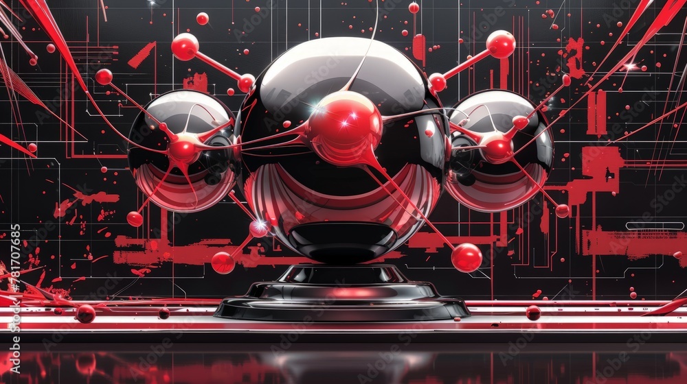 Poster atom, the smallest constituent unit of ordinary matter that has the properties of a chemical element