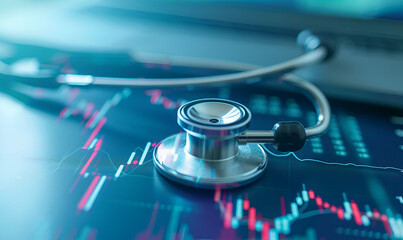 Healthcare Medical Wellness Sector with Stock Price Chart