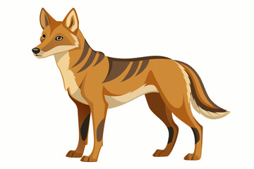 fox silhouette vector art illustration
