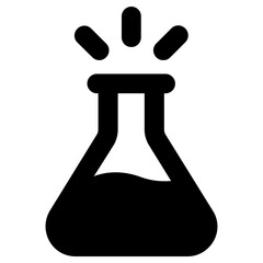 experiment icon, simple vector design