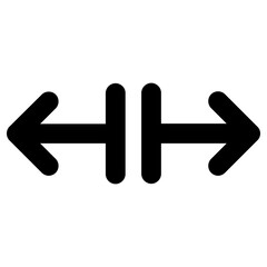 horizontal icon, simple vector design