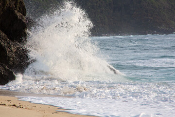 奄美、海、波、自然