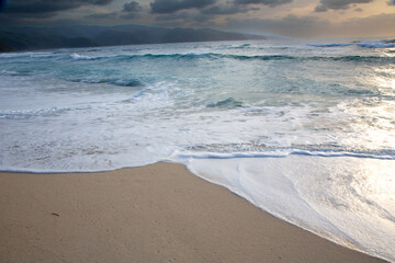 奄美、海、波、自然