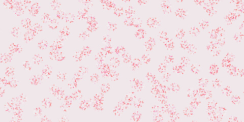 Light red vector natural artwork with flowers.