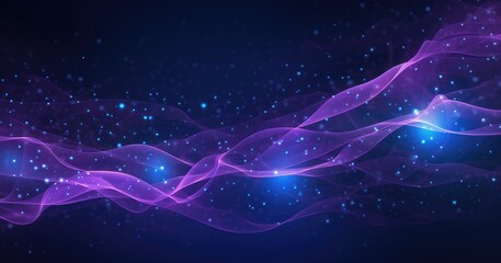 futuristic flow in neon violet