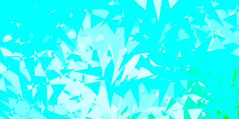 Light Blue, Green vector texture with memphis shapes.