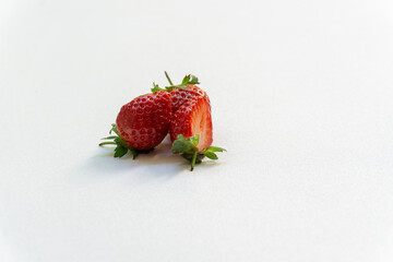 strawberry on a white background