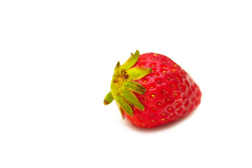 A Strawberry fruit isolated on white background.