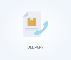 Delivery vector, icon or logo sign symbol illustration.