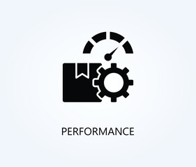 Performance vector, icon or logo sign symbol illustration.