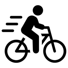 bicycle icon, simple vector design