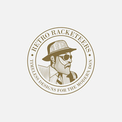 Retro Racketeers Logo - Timeless Designs for the Modern Don