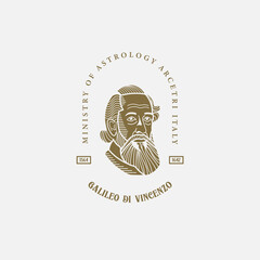 Astrology Arcetri Logo - Homage to Galileo di Vincenzo