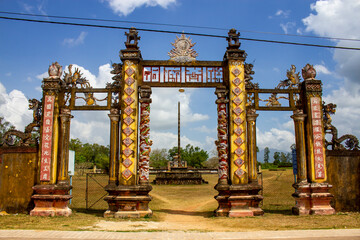 Main Entrance Gate Of Hoang De Citadel (Do Ban Citadel) In Binh Dinh Province, Vietnam. Hoang De...