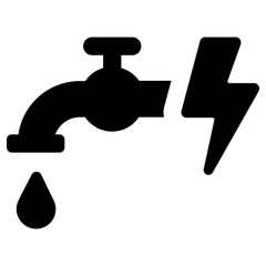 leak icon, simple vector design