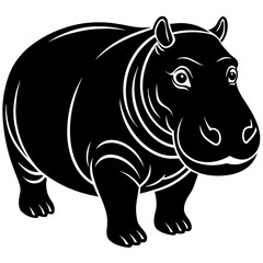 head of a Hippopotamus mascot,Hippopotamus silhouette,zabra face vector,icon,svg,characters,Holiday t shirt,black Hippopotamus face drawn trendy logo Vector illustration,Hippopotamus on a white backgr