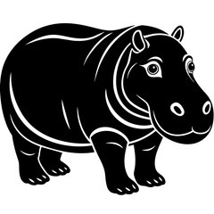 head of a Hippopotamus mascot,Hippopotamus silhouette,zabra face vector,icon,svg,characters,Holiday t shirt,black Hippopotamus face drawn trendy logo Vector illustration,Hippopotamus on a white backgr