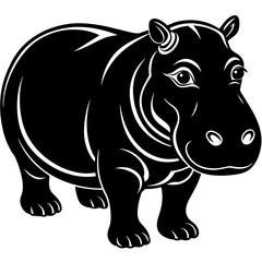 head of a Hippopotamus mascot,Hippopotamus silhouette,zabra face vector,icon,svg,characters,Holiday t shirt,black Hippopotamus face drawn trendy logo Vector illustration,Hippopotamus on a white backgr