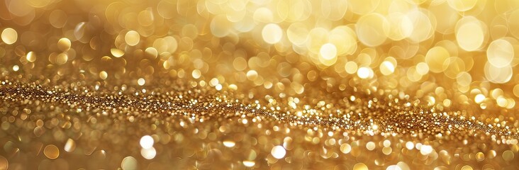 golden glitter lights