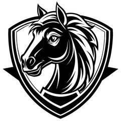 head of a horse mascot,horse silhouette,vector,icon,svg,characters,Holiday t shirt,black horse face drawn trendy logo Vector illustration,horse on a white background,eps,png