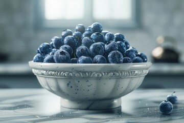 Fresh blueberry in bowl
