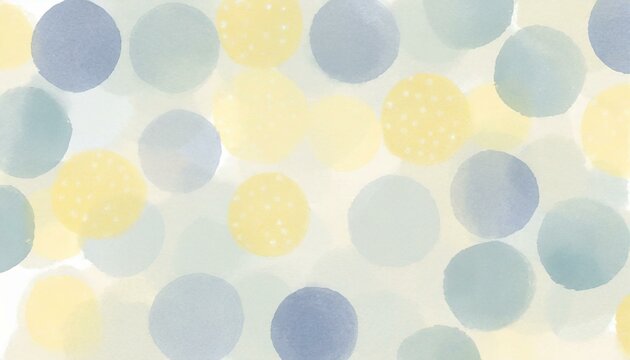 Watercolor style illustration background with simple polka dots.