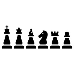 chess icon, simple vector design