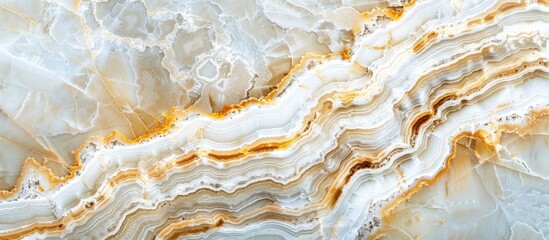Marble slab featuring a prominent intricate design, captured in a detailed close-up shot