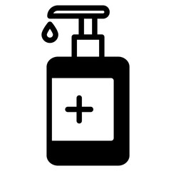 Body Soap vector icon. Hand wash gel symbol. Liquid shampoo container symbol. Baby lotion bottle