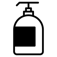 Body Soap vector icon. Hand wash gel symbol. Liquid shampoo container symbol. Baby lotion bottle