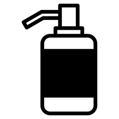 Body Soap vector icon. Hand wash gel symbol. Liquid shampoo container symbol. Baby lotion bottle