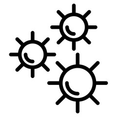 Obraz premium virus, bacteria icon