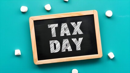 business concept tax day